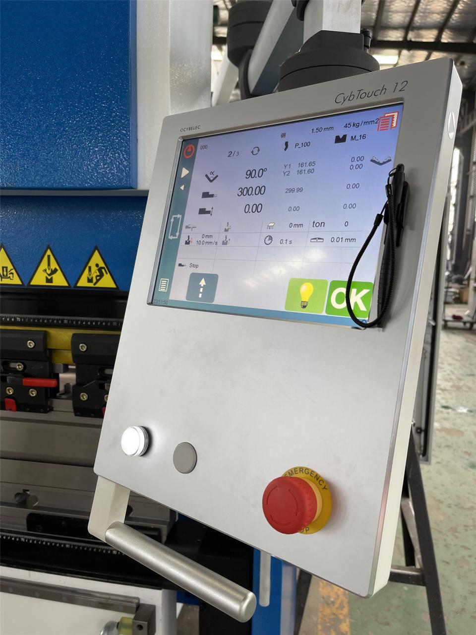 160t-4000 4-axlig Cnc hydraulisk bockningsmaskin kantpress