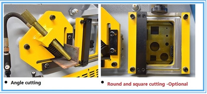 60t Q35-16 Hydraulic Ironworker Shearing Punching Bending And Notching Machine 60t Q35-16 hydraulisk järnarbetare klippning stansning bockning och hackmaskin