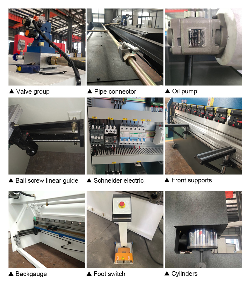 63t 2500mm Nc Carbon Steel Sheet Bending Machine Hydraulic Press Brake 63t 2500 mm Nc kolstålplåtbockningsmaskin Hydraulisk kantpress