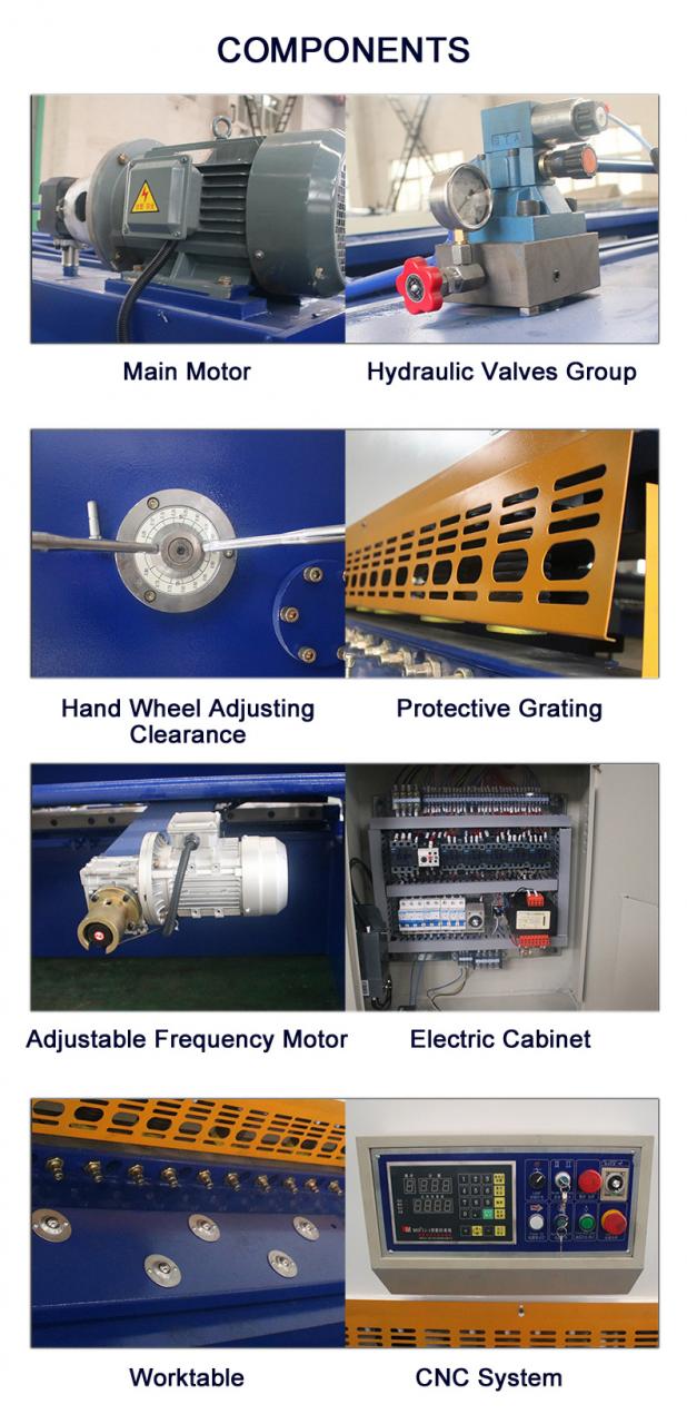Cnc Nc Hydraulic Press Metal Guillotine Shear Machine For Carbon Stainless Steel Sheet Cnc Nc hydraulisk press metallgiljotinskjuvmaskin för kol rostfritt stålplåt