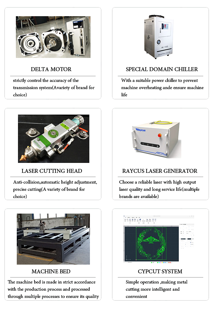 High Power Precision 1000w 1500w 2000w China Fiber Laser Cutting Machine High Power Precision 1000w 1500w 2000w Kina fiberlaserskärmaskin